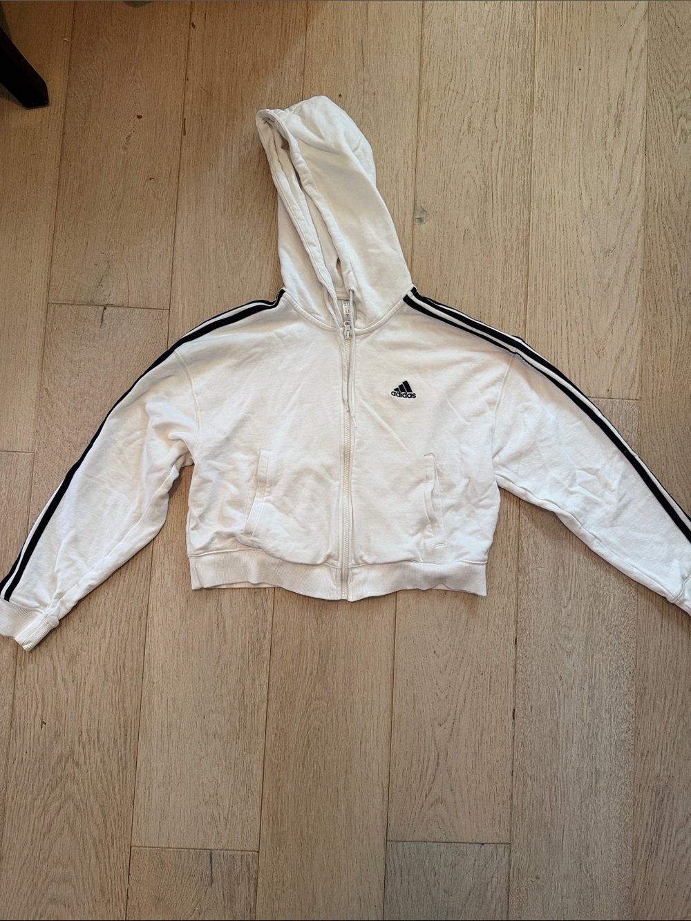 ADIDAS ESSENTIALS 3-STRIPES FRENCH TERRY BOMBER FULL-ZIP HOODIE